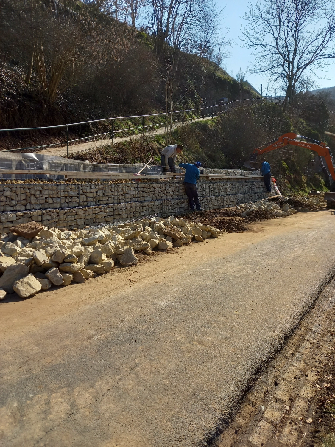 Baustelle am Straßenrand durch Expertise Cordier Pascal S-a-r-l-s
